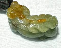 "Hong" Burmese Jadeite Ox Pendant (BJP916)