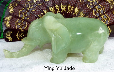"Wise Elephant Protects" Rare Old Chinese Jade Elephant Carving