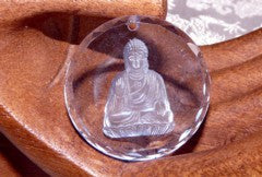 Lavender  Crystal "Medicine Buddha" Pendant (CP212)