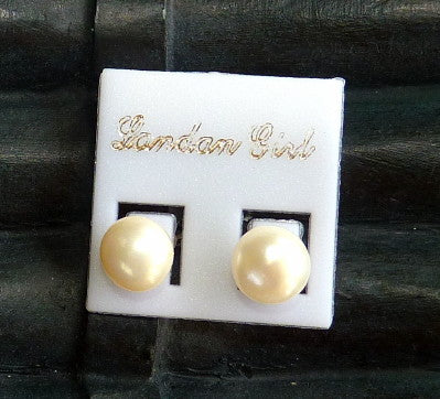 Lustrous White China South Seas Pearl Earrings