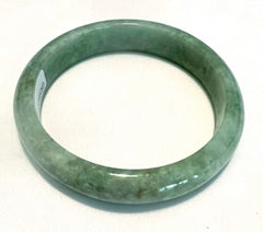 "Gorgeous Green" Burmese Jadeite Bangle Bracelet 59 mm Grade A+ Certificate (G7436)