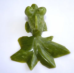 Auspicious Good Luck and Longevity Chinese Jade Goldfish Carving- 3D Large Size