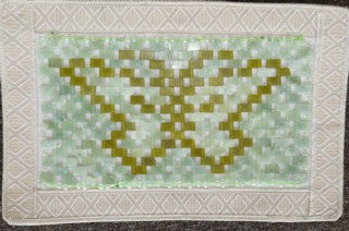 Chinese Jade Pillow Cover-Butterfly Large Flat Jade Beads
