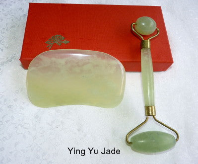 Ying Yu Jade Special: Jade Roller and Jade Gua Sha Tool #6