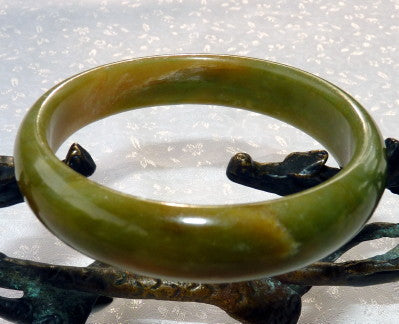 "Dao" Colors of Earth Chinese "River Jade"  Bangle Bracelet  59mm (NJ1012)