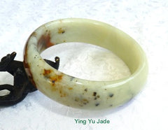 "Flowing Earth" Chinese "River Jade" Bangle Bracelet 59mm (NJ2527)