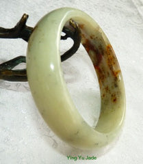 "Precious Earth" Chinese River Jade Bangle Bracelet 60mm (NJ2550)