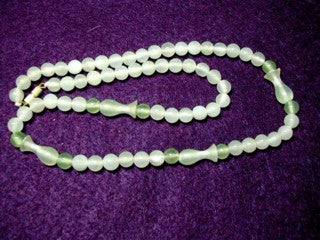 Traditional Style Chinese Jade "Gourd" Bead Necklace