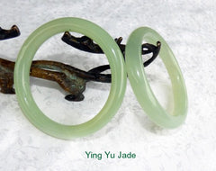 Classic Round Chinese Jade Bangle Bracelet 60mm (NJ888-60)