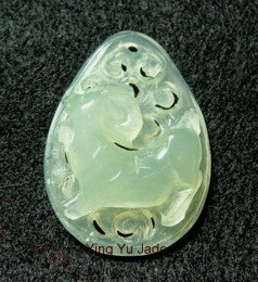 "Year Of Ox" Jade Pendant (P201)