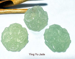 Sale-Chinese Jade Guan Yin Buddha of Compassion Large Pendant (P227)