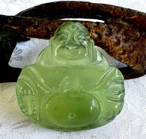 Classic Chinese Jade Buddha Large Pendant (P670)