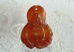 Enlightened Buddha Red Jade Pendant (PRJ127)