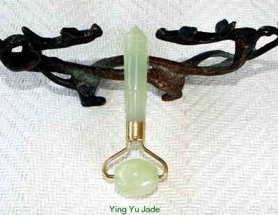 Ying Yu Jade Small Jade Roller for Face, Beauty and Health