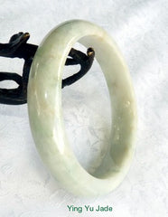 Vintage Estate Pre-Owned Tiny "Mysterious" Color  Veins Jadeite Jade Bangle 59mm (TI-2778)