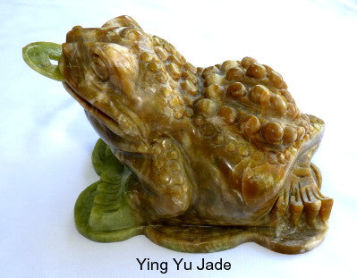 Vintage Large and Auspicious Chinese Jade Three-Leg Money Toad with Coin (TOAD-888)